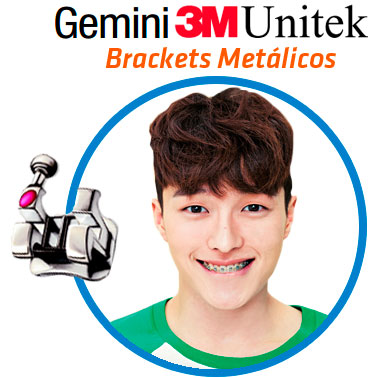 3M Gemini Brackets Metalicos