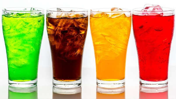 Bebidas con colorantes
